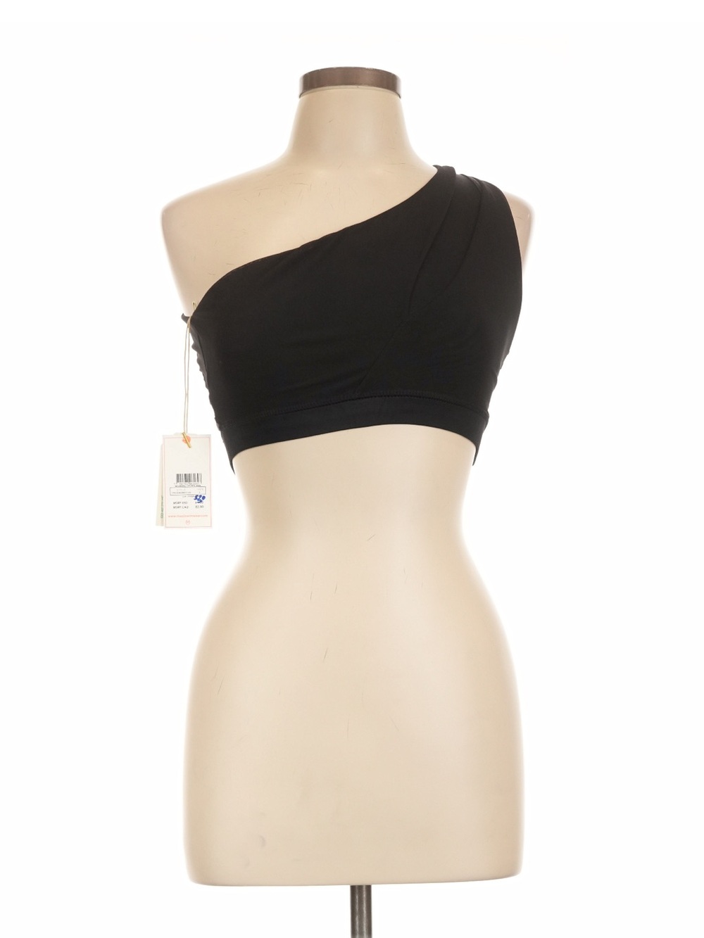NWT Maaje Asymmetrical One-Shoulder Bandeau Bra— Black Size M